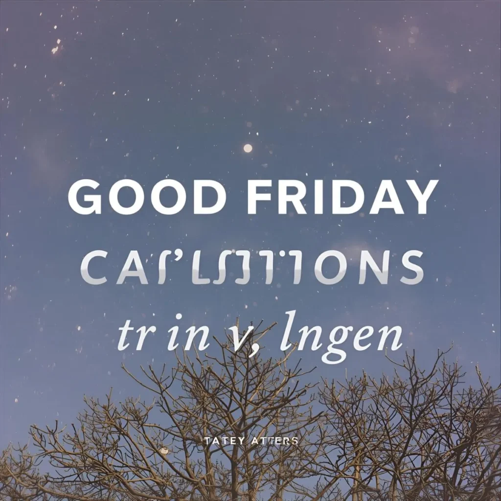 Good Friday Captions for Instagram