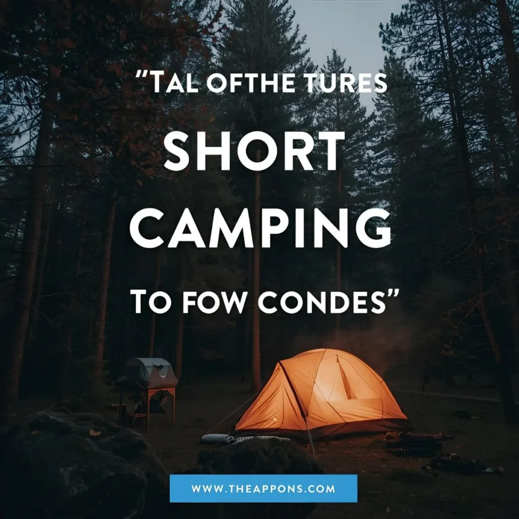 Short Camping Instagram Captions