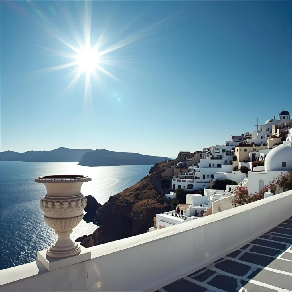 Short Greece Captions