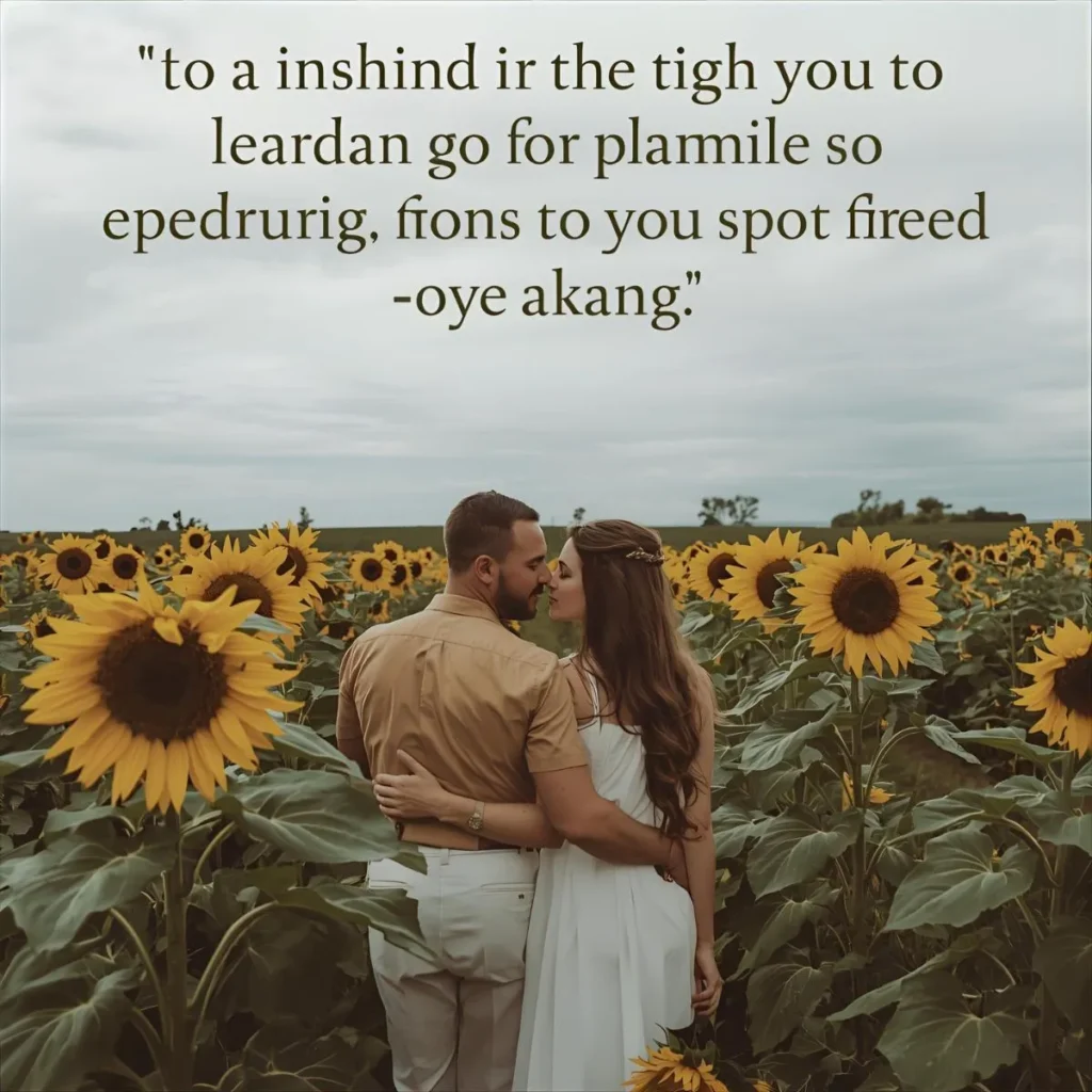 Sunflower Captions for Couples