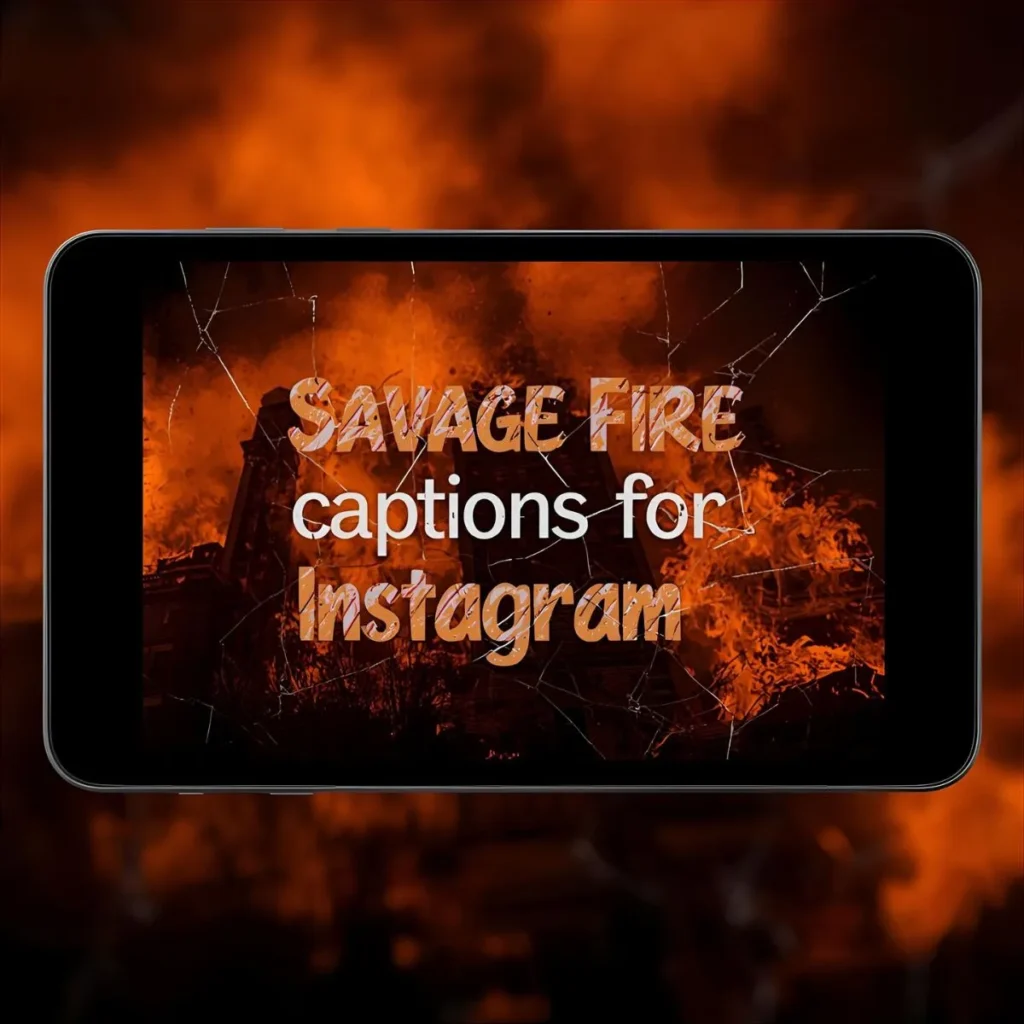 Savage Fire Captions for Instagram