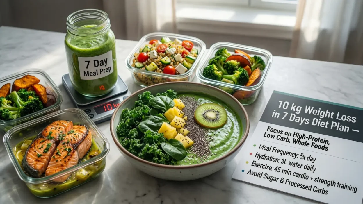 10 kg Weight Loss in 7 Days Diet Plan
