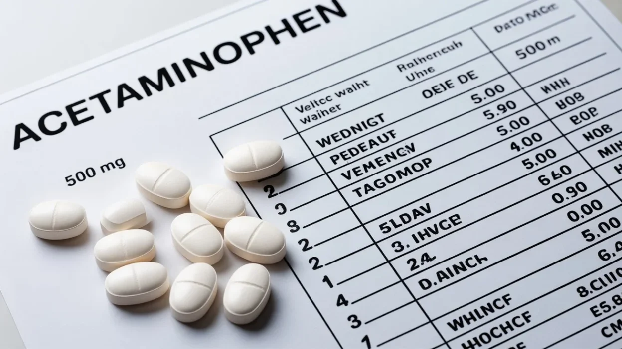 Acetaminophen 500 Mg Dosage by Weight