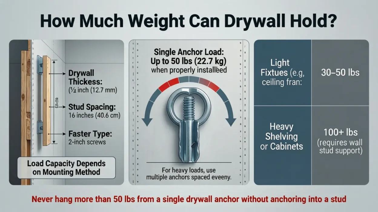 How Much Weight Can Drywall Hold