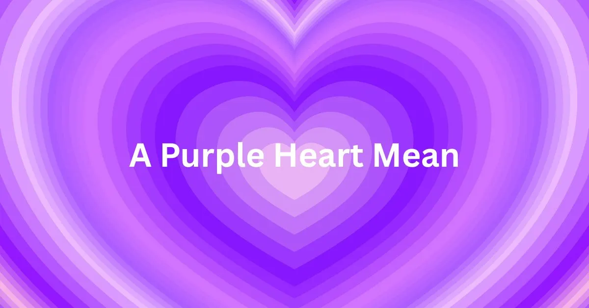 A Purple Heart Mean